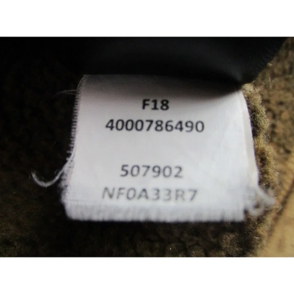North Face Sweater Mens Medium Brown 1/4‎ Zip Fleece Outdoors Hiking Pullover M